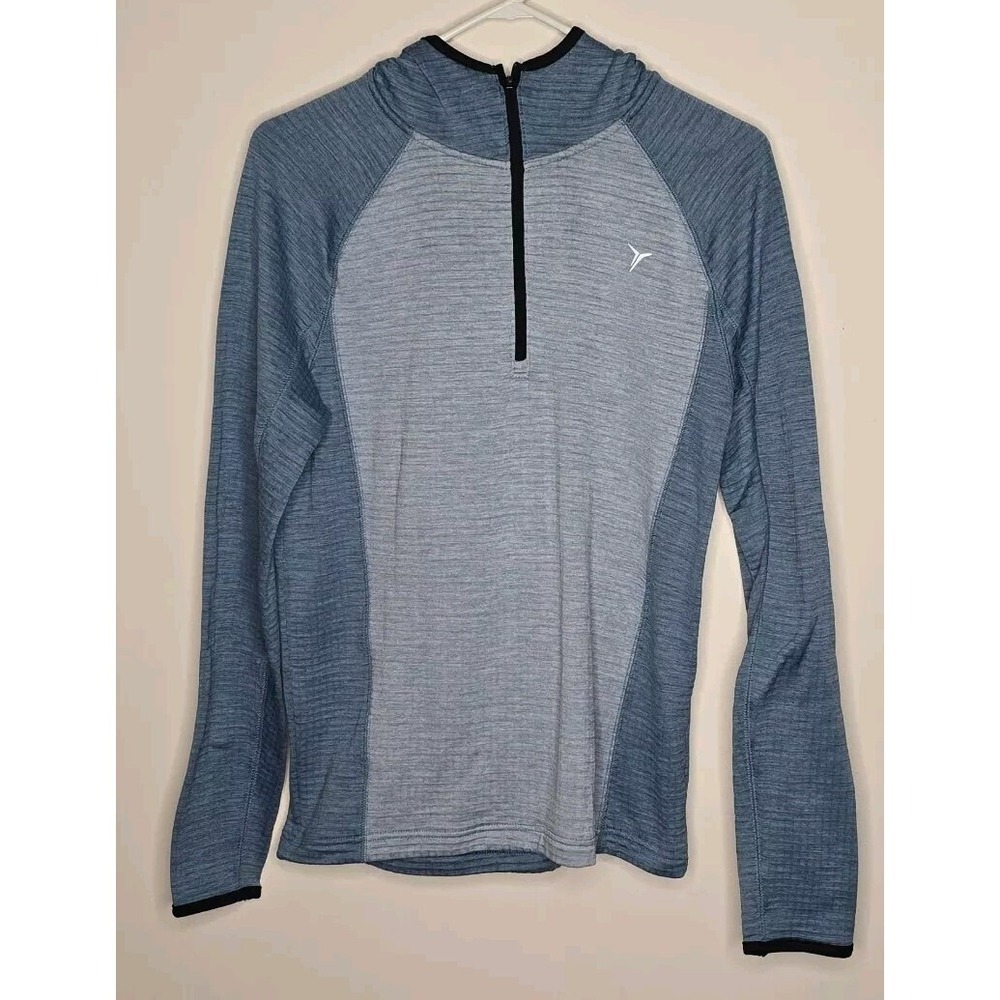 Old Navy Quarter Zip Hoodie Womens Fleece Long Raglan Sleeve Stand Up Collar Sm